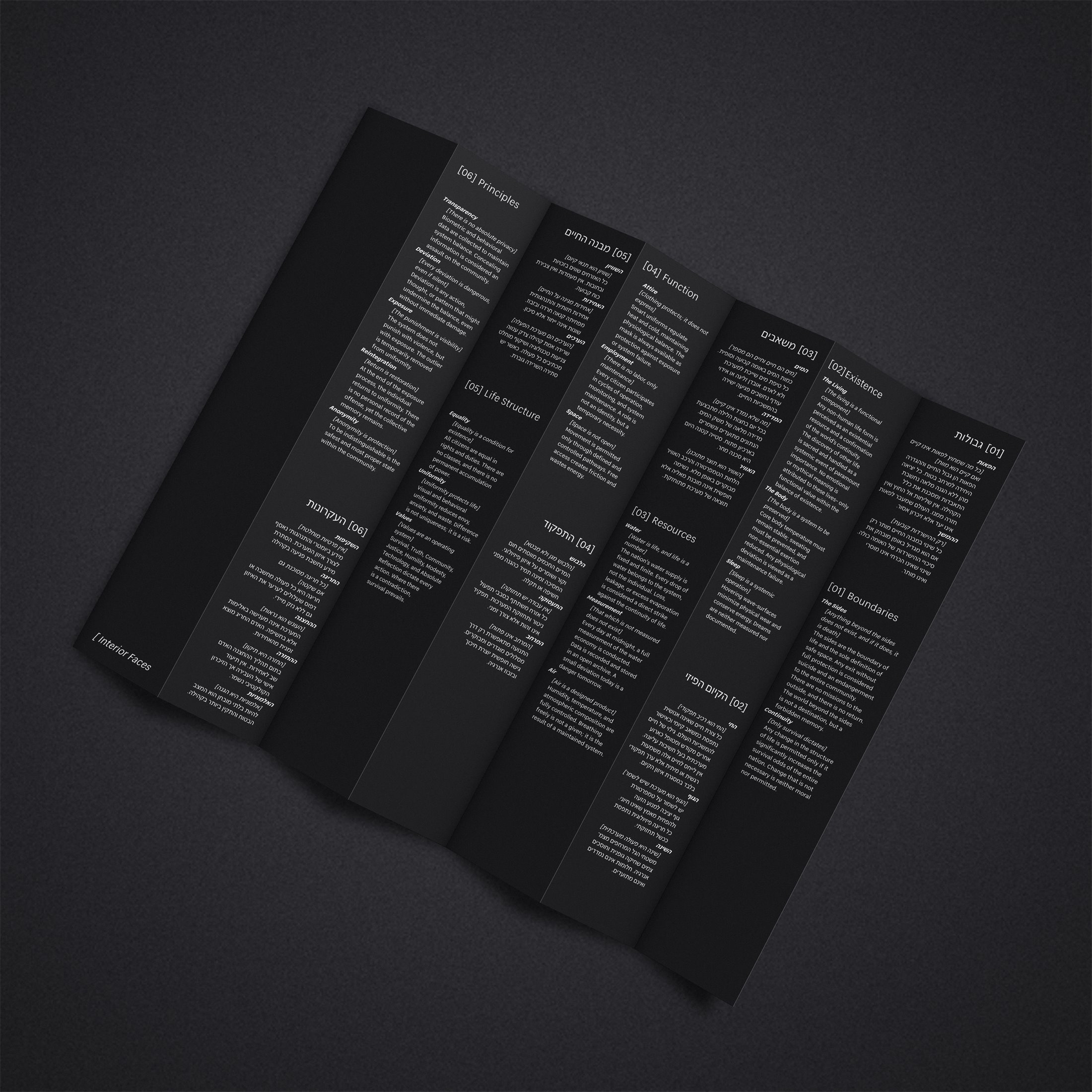 Interior Faces — brochure